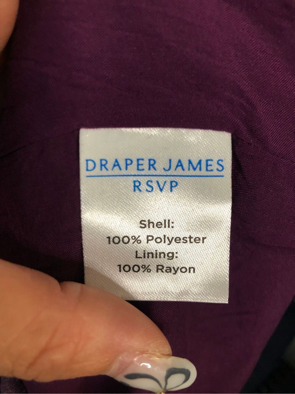 NWT Draper James Floral Wrap Midi Dress M Plum Ruffle Long Sleeve Garden Wedding - Picture 4 of 7